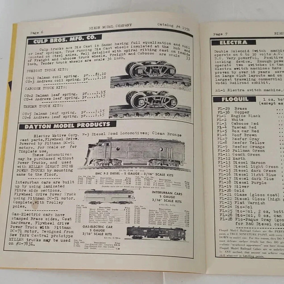 Nixon Model Company NIMCO Catalog & Handbook #4 1950 S Gauge Railroad PA - Picture 3 of 4
